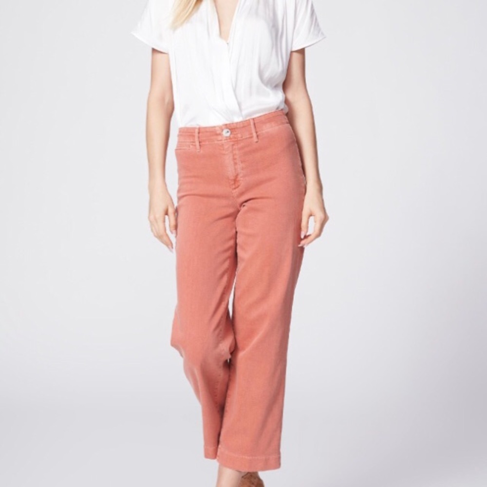 PAIGE Women's Wide Leg Pants in Coral